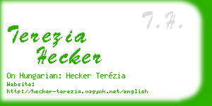 terezia hecker business card
